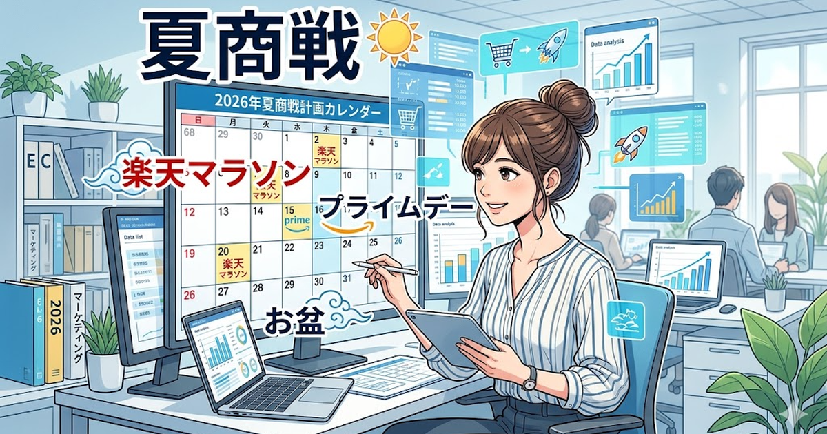 2026年夏商戦EC完全攻略カレンダー（楽天マラソン・お盆・Amazonプライムデー）