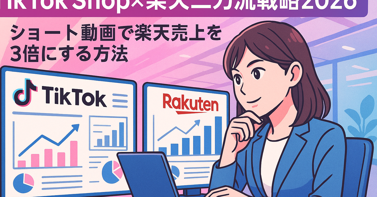 TikTok Shopと楽天を「二刀流」にする——日本上陸1年・GMV150億円超から学ぶEC担当者の戦略