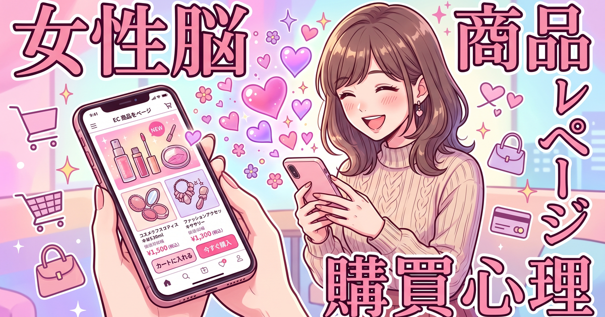 購買者の7割は女性。女性脳で作った商品ページが売れる本当の理由